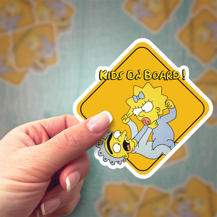 The Simpsons "Maggie" Car Sticker