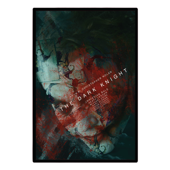 The Dark Knight (2008) Illuminated LED frame display & Poster