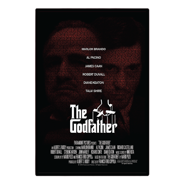 The Godfather (1972) Illuminated LED frame display & Poster