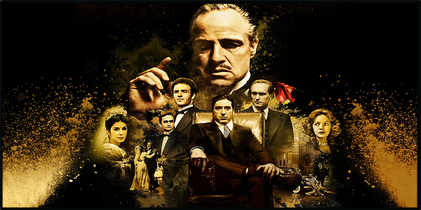 The Godfather (1972) Illuminated LED frame display & Poster