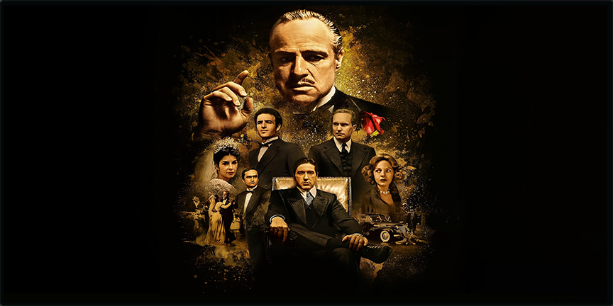 The Godfather (1972) Illuminated LED frame display & Poster
