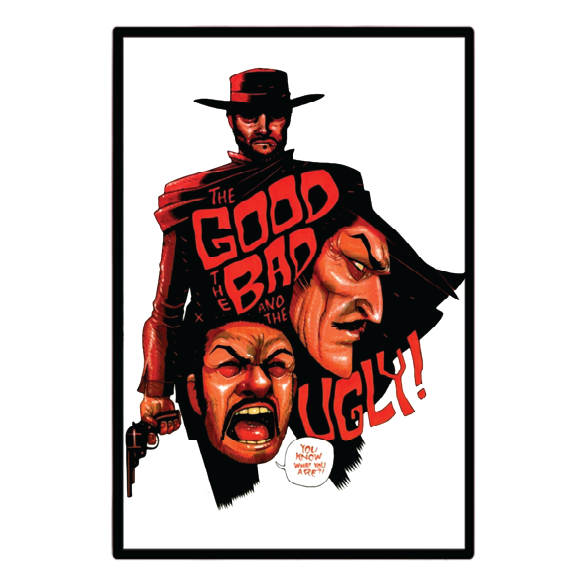 The Good, the Bad and the Ugly (1966) Illuminated LED frame display & Poster