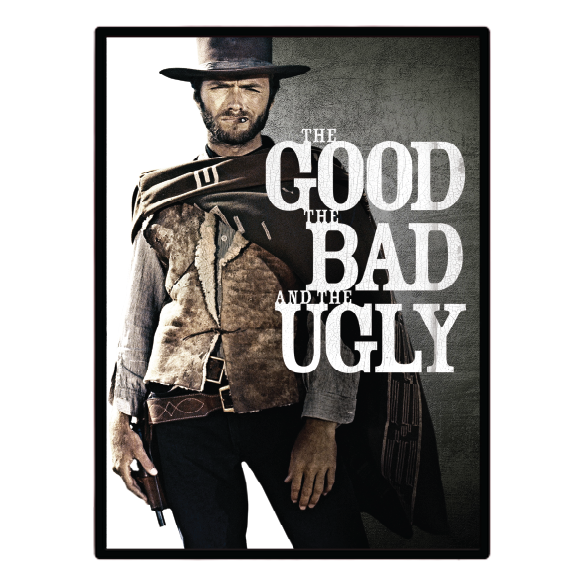The Good, the Bad and the Ugly (1966) Illuminated LED frame display & Poster