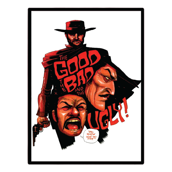 The Good, the Bad and the Ugly (1966) Illuminated LED frame display & Poster