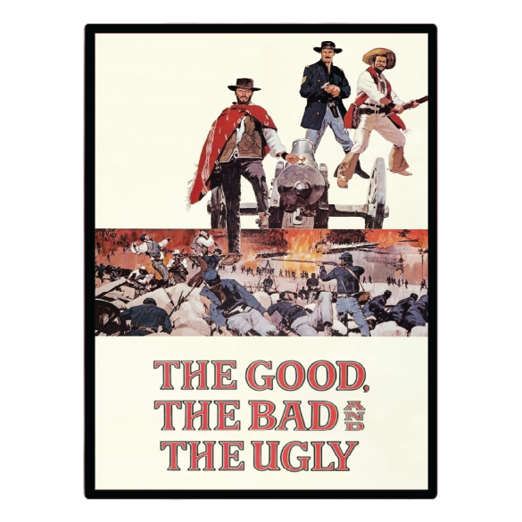 The Good, the Bad and the Ugly (1966) Illuminated LED frame display & Poster