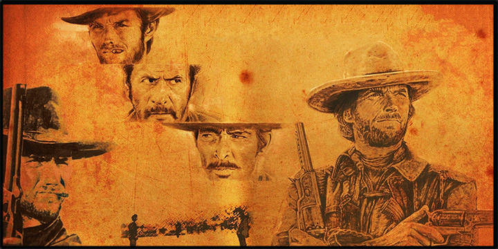 The Good, the Bad and the Ugly (1966) Illuminated LED frame display & Poster