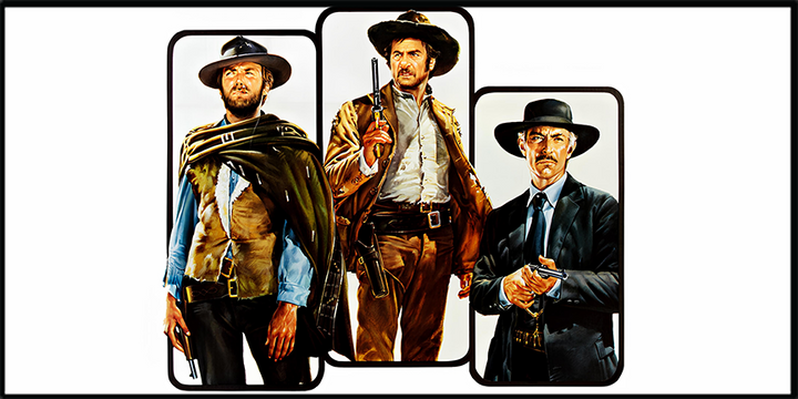 The Good, the Bad and the Ugly (1966) Illuminated LED frame display & Poster