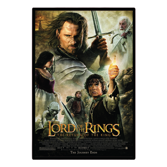 The Lord of the Rings: The Return of the King (2003) Illuminated LED frame display & Poster