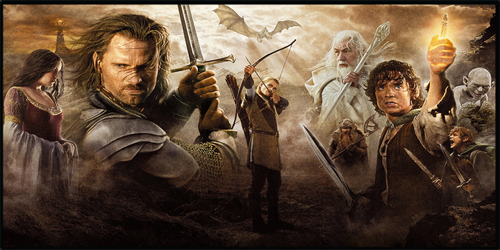 The Lord of the Rings: The Return of the King (2003) Illuminated LED frame display & Poster
