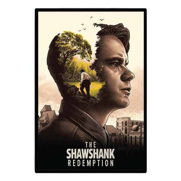 The Shawshank Redemption (1994) Illuminated LED frame display & Poster