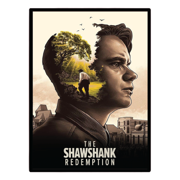 The Shawshank Redemption (1994) Illuminated LED frame display & Poster
